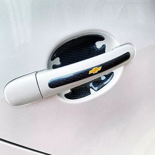 Protector Manija y Pestillo Chevrolet Carbono