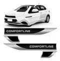 Emblema Lateral Resinado Comfortline