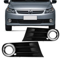 Par Rejillas Faros Camineros Gol Saveiro G5 2009/2012 Aro Cromado