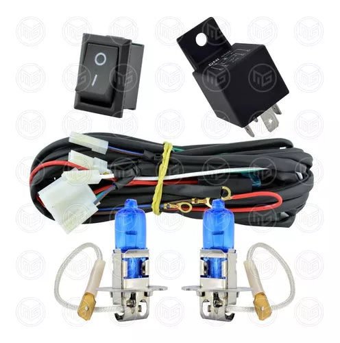 Kit Faros Camineros + Botón Universal Gol Saveiro Parati G1 1987/1994