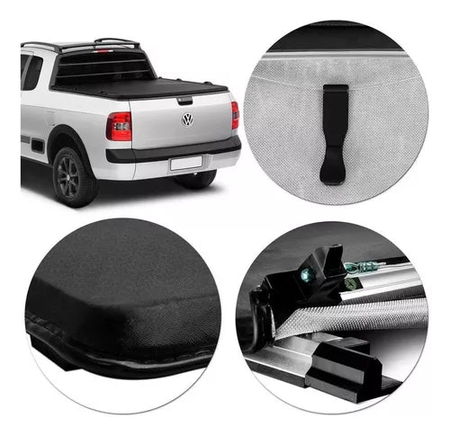 Lona Maritima Vw Saveiro G5 G6 G7 G8 Cab Extendida C/Ganchos