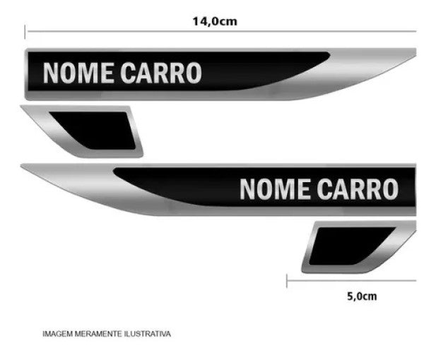 Emblema Lateral Resinado Fiat Palio