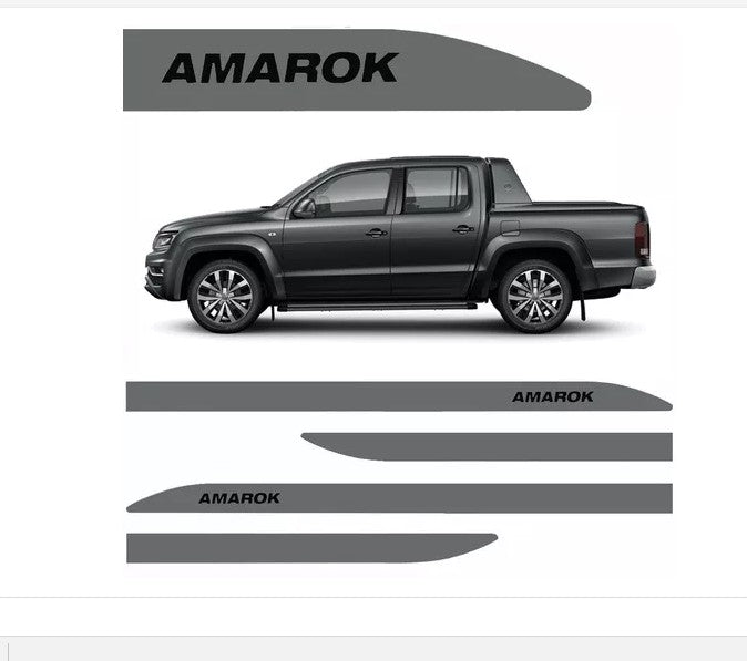Bagueta Lateral Amarok 2010/2025 Modelo Punta
