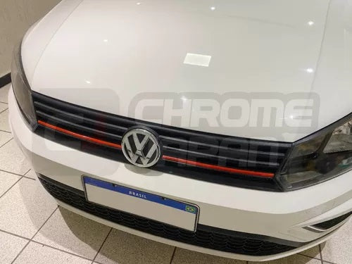 Aplique Rejilla Delantera Gol G7 G8 En Rojo