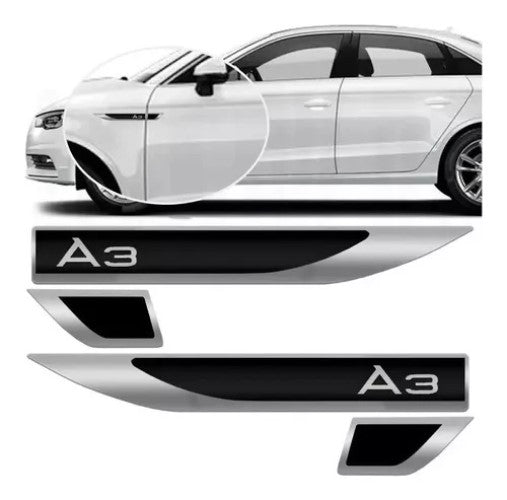 Emblema Lateral Resinado Audi A3