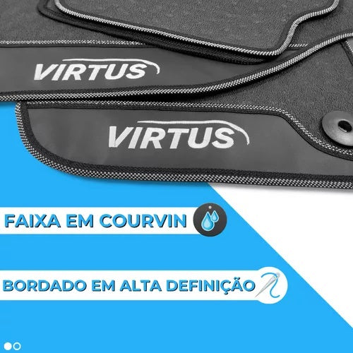 Alfombra Engomada Volkswagen Virtus Todas Las Versiones