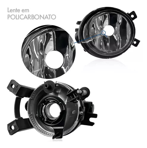 Kit Faros Camineros + Botón Modelo Original Gol Saveiro G7 2017/2018