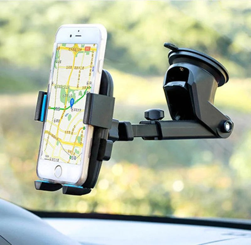 Soporte Celular Vehículo Giro 360 Grados Universal Negro