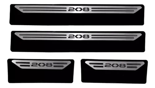 Cubre Zócalo Acero Inoxidable Peugeot 208 2022/2025 4 Puertas