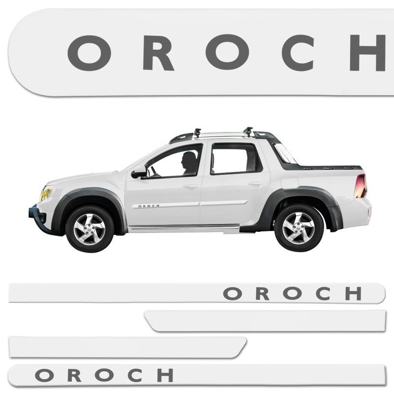 Bagueta Friso Lateral Renault Oroch 2012/2024 Escrita "Oroch"