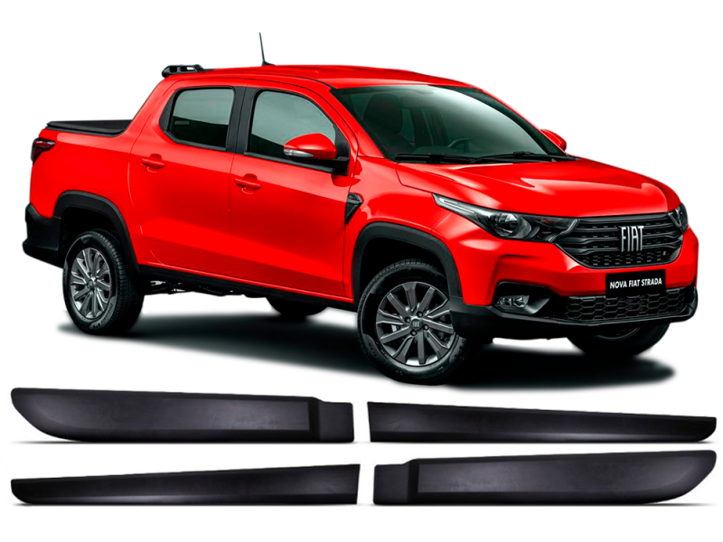 Bagueta Friso Lateral Fiat Strada 2021/2024 Doble Cabina