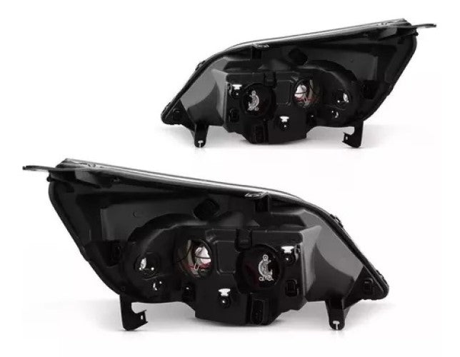 Par Faros Superiores Chevrolet Agile/Montana 2009/2021 Foco Doble