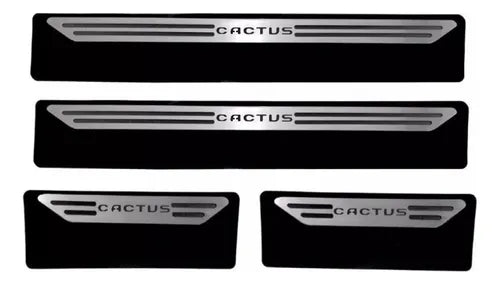 Cubre Zócalo Acero Inoxidable Citroen C4 Cactus 4 Puertas