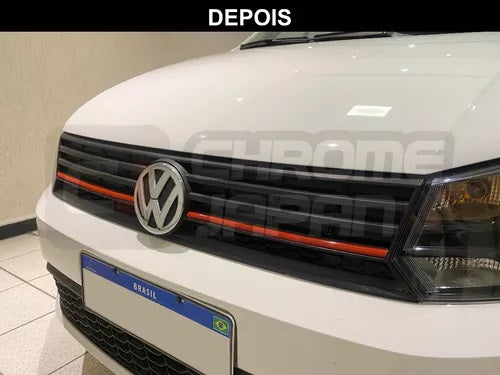 Aplique Rejilla Delantera Gol G7 G8 En Rojo