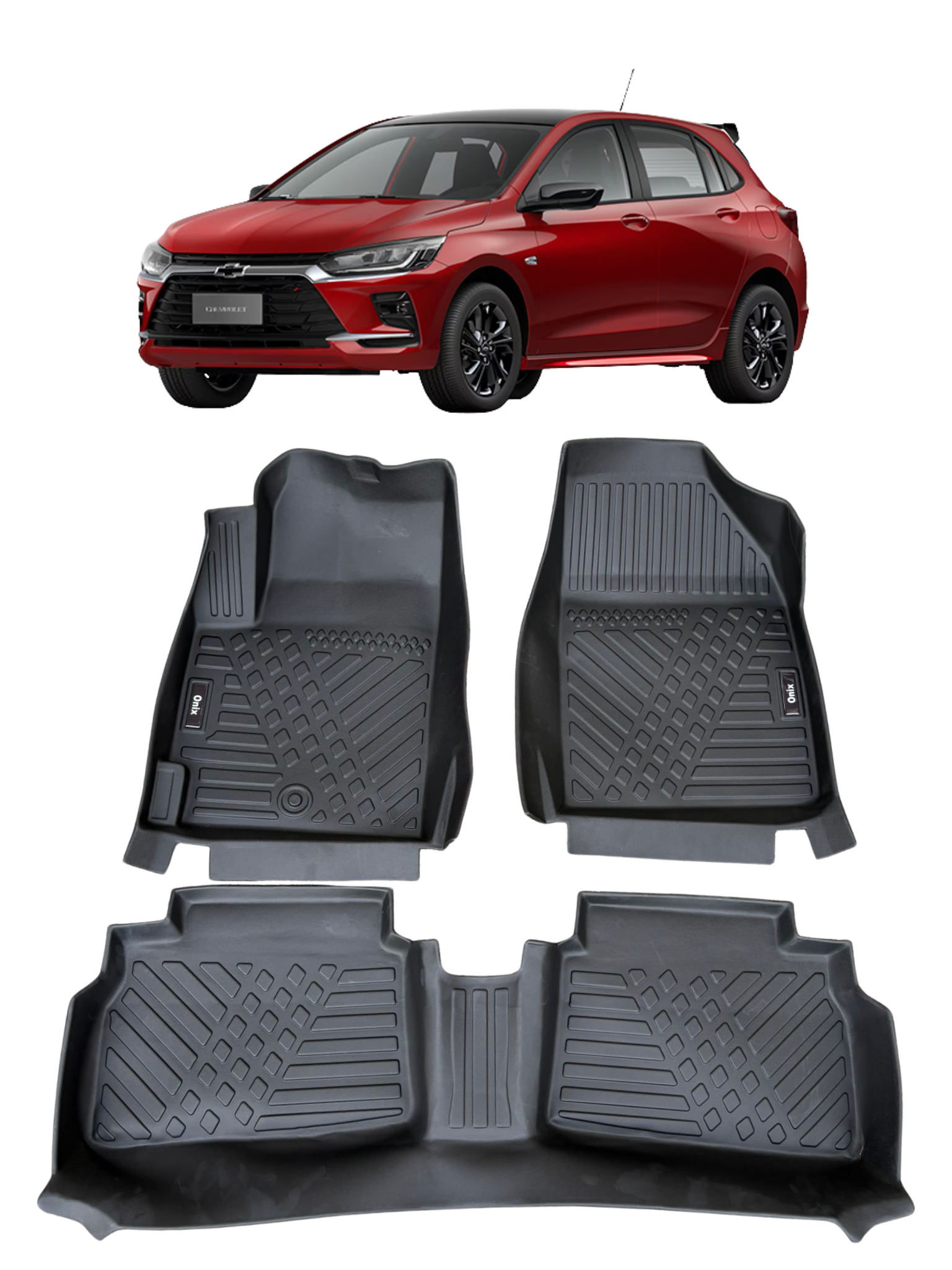 Alfombra Bandeja 3D Chevrolet Onix Hatch 2019/2025