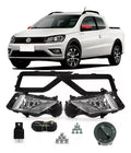 Kit Faros Camineros + Botón Modelo Original Gol Saveiro G8
