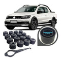 Juego X16 Tapa Tuerca 17mm Vw Gol Saveiro Parati 4 Agujeros