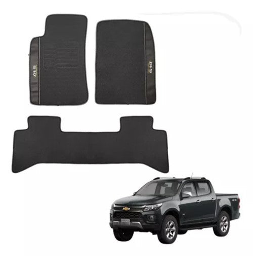 Alfombra Engomada Chevrolet S-10 DC 2019 En Delante