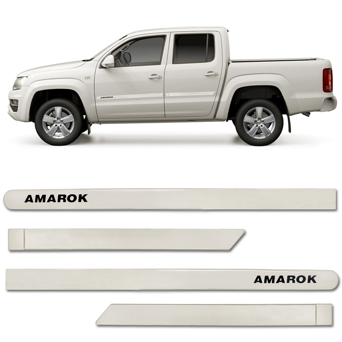 Bagueta Lateral Amarok 2010/2025 Modelo Curvo