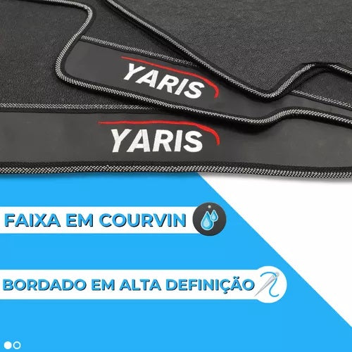 Alfombra Engomada Toyota Yaris 3 Piezas