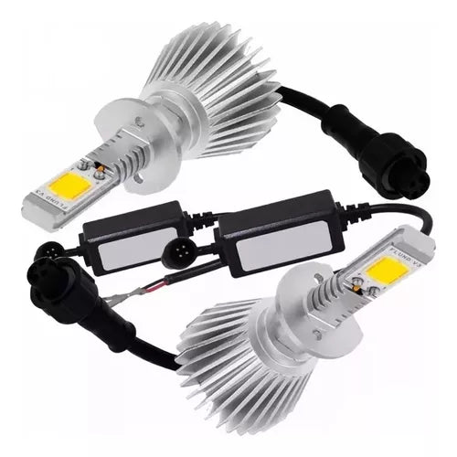 Kit Faros Camineros + Botón Modelo Original Gol Saveiro G7 2017/2018 Cromado