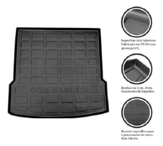 Bandeja Protector De Baúl Jeep Commander 2022/2025