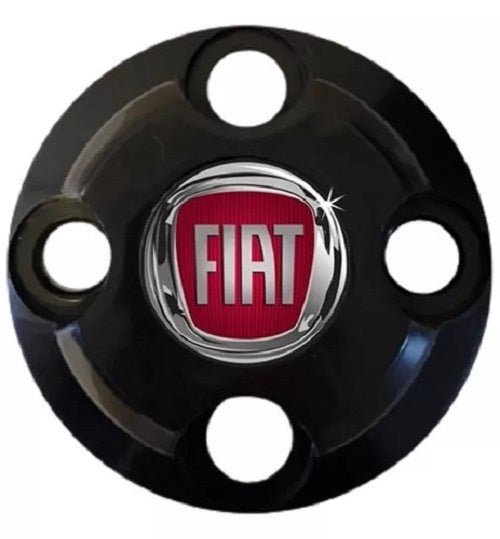 Centro de Llanta de Fierro Fiat 4x100 Agarre Con Tuerca Negro