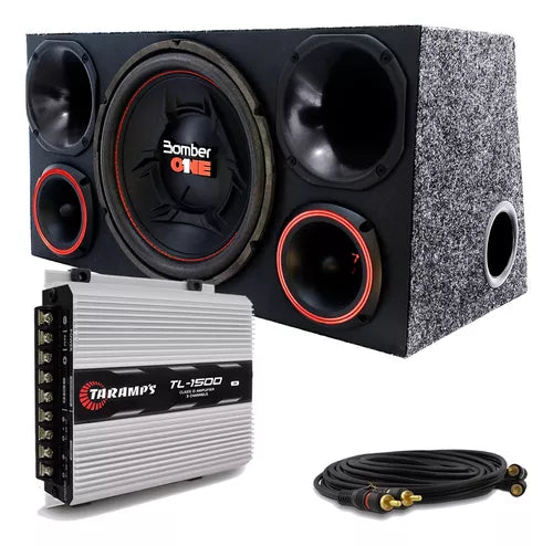 Caja Trio Bomber One + 2 Driver + 2 Tweeter + Modulo Caja Negra
