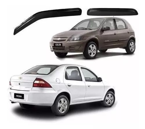 Gotero Deflector de Lluvia Chevrolet Celta/Prisma 2000/2015 4 Puertas
