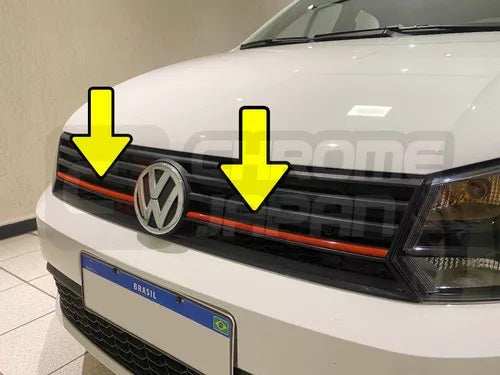 Aplique Rejilla Delantera Gol G7 G8 En Rojo