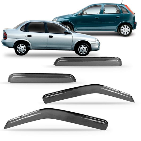 Gotero Deflector de Lluvia Corsa Classic, Wind, Maxx 4 Puertas