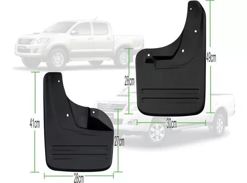 Kit 4 Barreros Toyota Hilux 2005/2015 Doble Cabina Con Fender