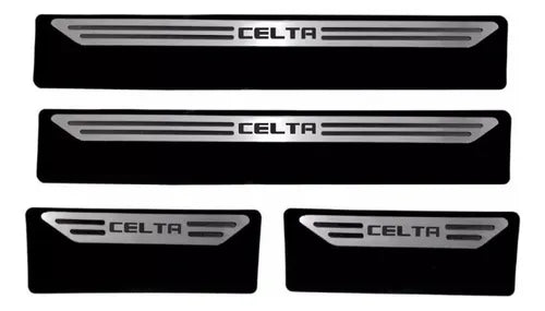 Cubre Zócalo Acero Inoxidable Chevrolet Celta 4 Puertas