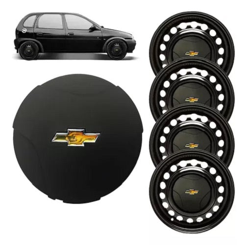 Centro De Rueda De Fierro Chevrolet 4x100 Modelo Classic Negro