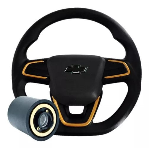 Volante Deportivo Onix Linea Chevrolet Logo Negro