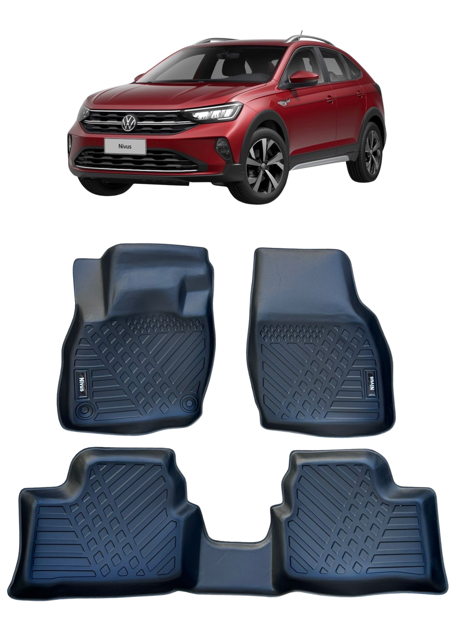 Alfombra Bandeja 3D Volkswagen Nivus 2019/2026